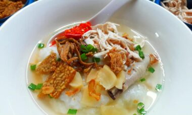 cara membuat bubur nasi