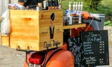 usaha kopi keliling pakai motor