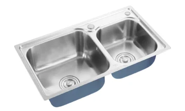 wastafel dua bak dapur profesional