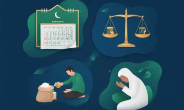 Ilustrasi sanksi syariat puasa ramadhan dengan berbagai jenis kafarat dan qadha yang harus ditunaikan sesuai pelanggaran