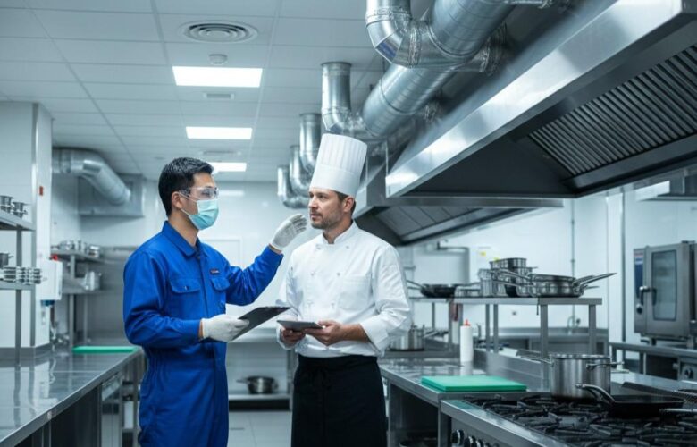 clamp duct stainless kitchen