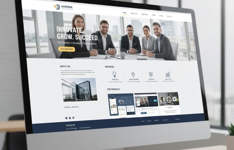 model website company profile bisnis