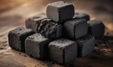 Compressed Coconut Charcoal Cubes for Smoking