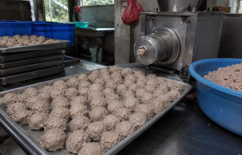 proses produksi bakso skala besar