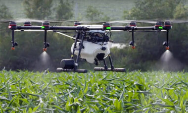 bagaimana drone sprayer menyemprot