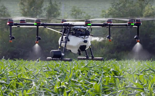 bagaimana drone sprayer menyemprot