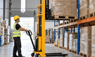 bagaimana cara kerja hand stacker