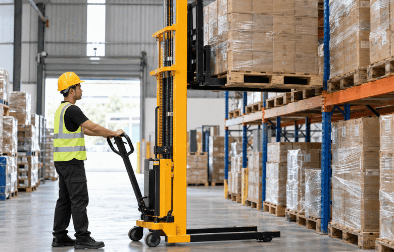 bagaimana cara kerja hand stacker