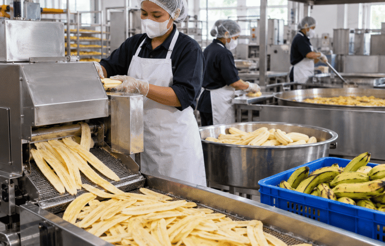 cara mengiris pisang untuk keripik