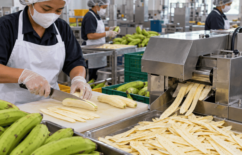 proses membuat keripik pisang