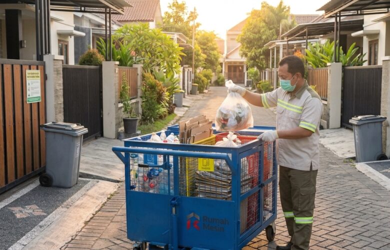 Gerobak untuk Petugas Kebersihan agar Pekerjaan Lebih Praktis