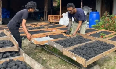 analisis waktu produksi briket