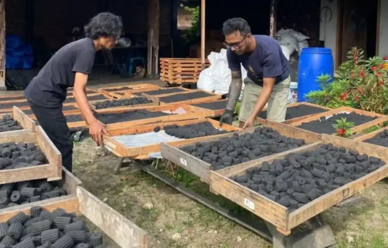 analisis waktu produksi briket