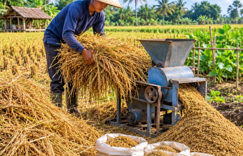 pemanfaatan jerami sisa panen padi
